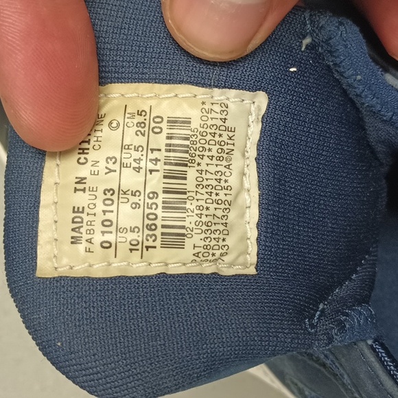 2001 Jordan blue and white Jordan 16 no laces - Picture 6 of 7